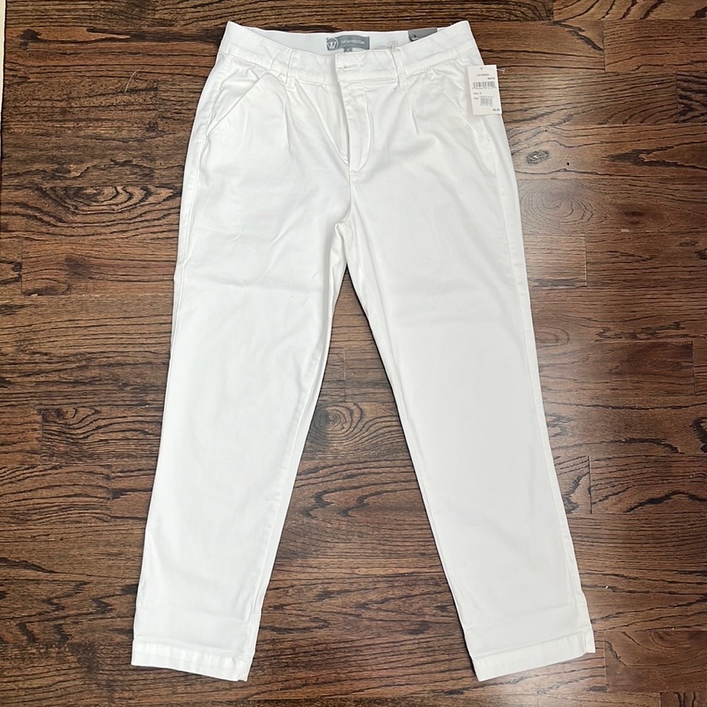Wit & Wisdom white chino pants - size 8